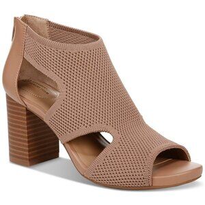 80$ Giani Bernini Arisiaa Memory Foam Knit Ankle Booties Size 9 Med Beige